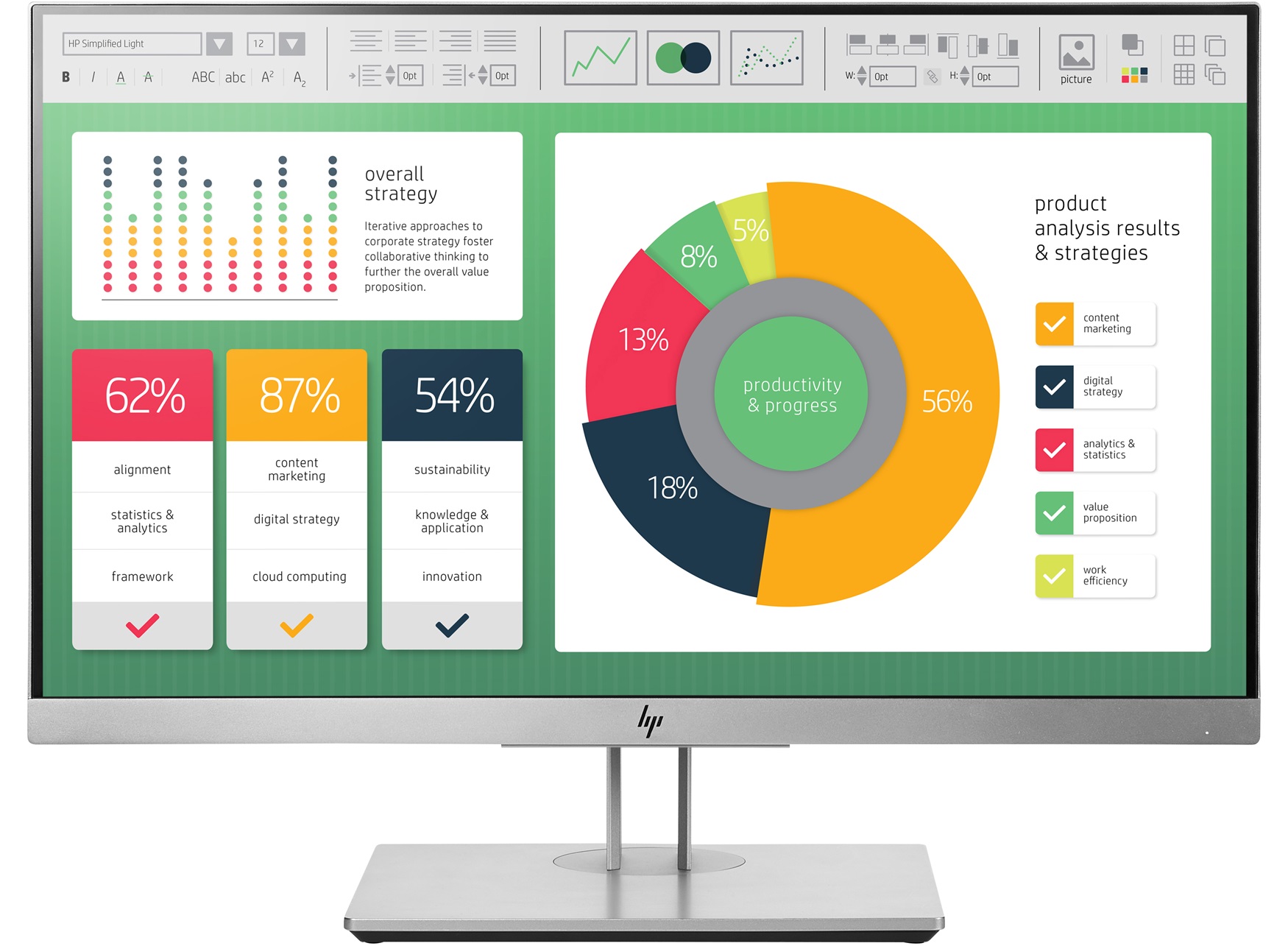 HP EliteDisplay E223 21.5-inch Monitor (IPS)